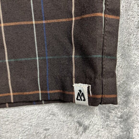 Matix Shorts Mens Brown Size 30  Bogart Plaid Skate Chino Pockets - Picture 4 of 12